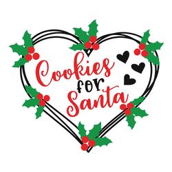 cookies for santa svg, cut files silhouette cameo svg, for cricut and vinyl file, logo christmas svg, instant download