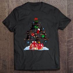 rottweiler christmas tree shirt