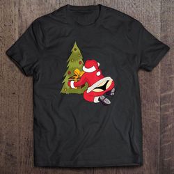 santa claus in thong ugly christmas tshirt