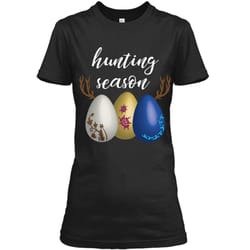 hunting season easter egg shirt ladies custom