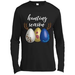 hunting season easter egg shirt long sleeve moisture absorbing shirt