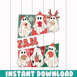 pantasmas ghost christmas santa conchas svg cricut files