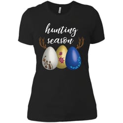 hunting season easter egg shirt next level ladies boyfriend tee