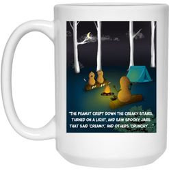 cute campfire peanut comic mug funny peanut butter coffee cup cartoon gift for him