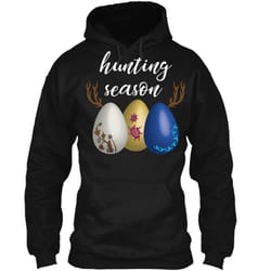 hunting season easter egg shirt pullover hoodie 8 oz