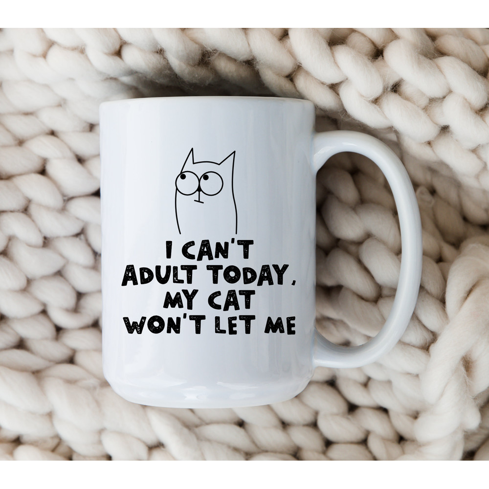 Funny Cat Mug For Cat Lover Coffee Cup Gift For Her Crazy Cat Lady Funny Cat Mom Gift Adulting Mug.jpg