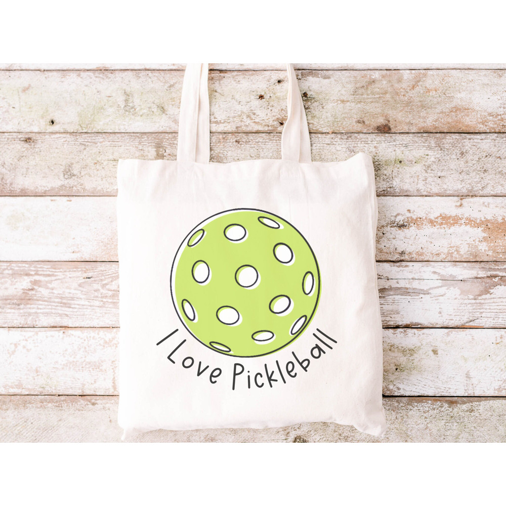 I Love Pickleball Bag For Pickleball Lover Canvas Women's Tote Bag Eco Pickleball Gift Sport Bag Reusable Grocery Bag for Women Tote Bag.jpg