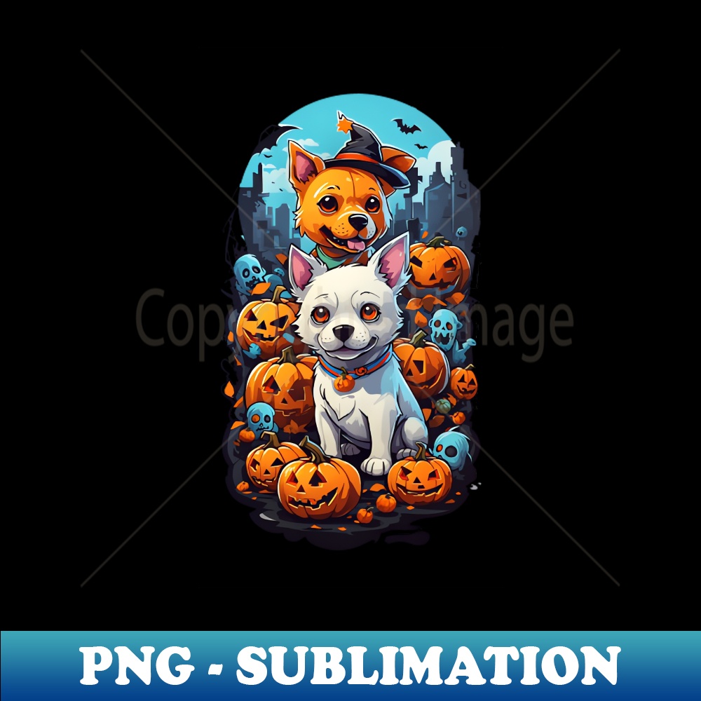 AI-20231114-16302_Paws in the Metropolis A Playful Dog with a Pumpkin Amidst the Cityscape 8541.jpg