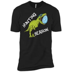hunting season easter shirt toddler with dinosaur graphic next level premium short sleeve tee