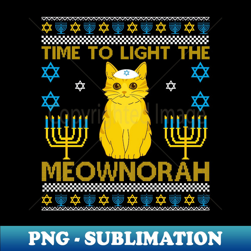 BI-20231114-13338_Light The Meownorah Jewish Cat Menorah Lover Ugly Chanukah Long Sleeve 1.jpg