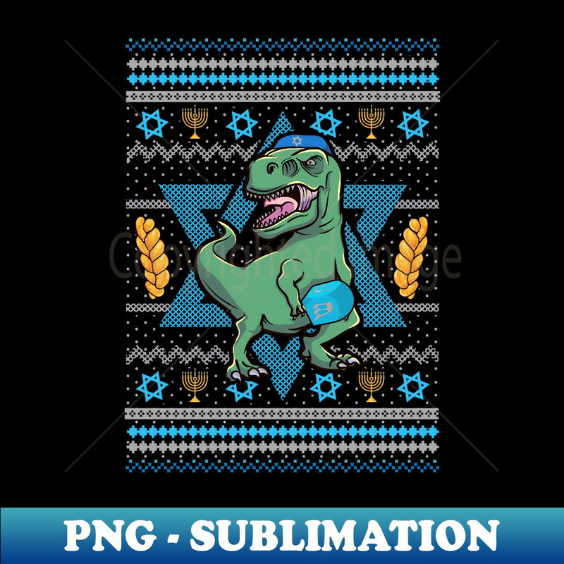 BK-20231114-12257_Jewish Hanukkah Ugly Christmas Sweater Funny Dinosaur Lover Long Sleeve.jpg
