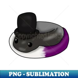 Asexual Snake in a top hat - Signature Sublimation PNG File - Perfect for Creative Projects