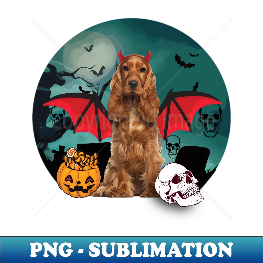 BZ-20231114-9986_Happy Halloween Cocker Spaniel Dogs Halloween Gift 9254.jpg