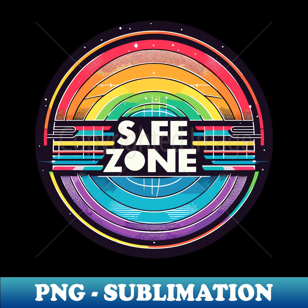 CE-20231114-13249_LGBT Safe zone Sign Rainbow Retro 3572.jpg