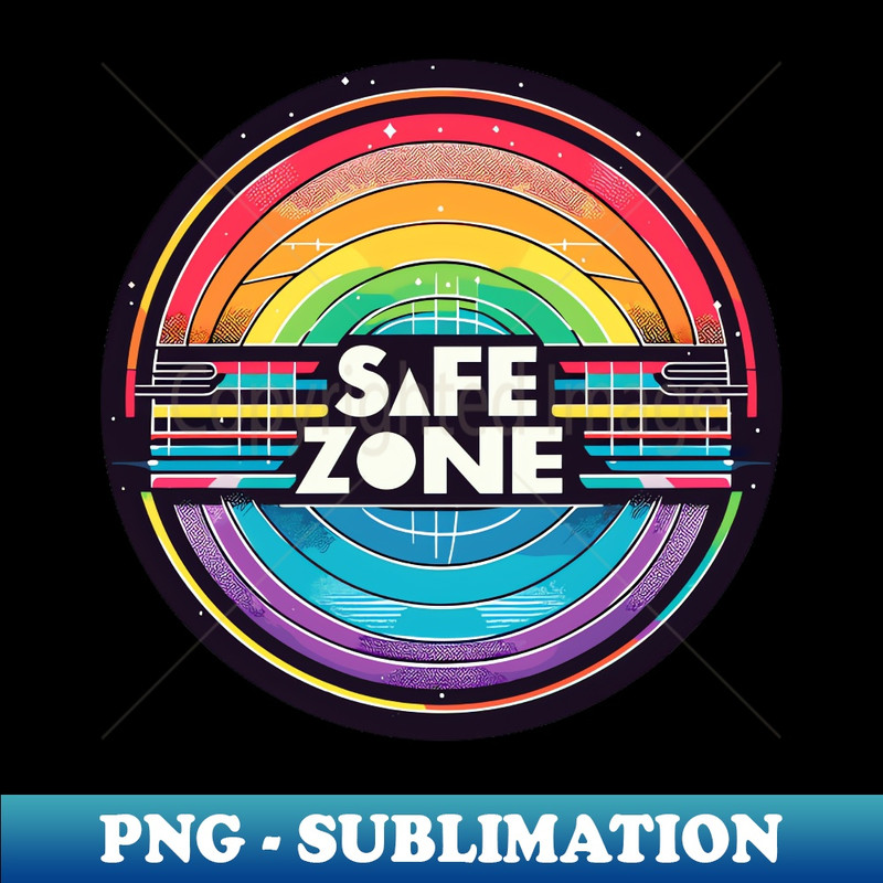 CE-20231114-13249_LGBT Safe zone Sign Rainbow Retro 3572.jpg
