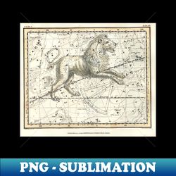 Leo Constellation - Celestial Atlas Alexander Jamieson - PNG Transparent Digital Download File for Sublimation - Fashionable and Fearless