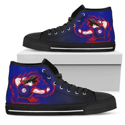new york yankees goku saiyan power high top shoes