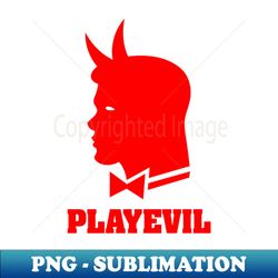 play evil red logo design - special edition sublimation png file - stunning sublimation graphics