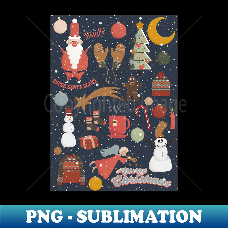 EI-20231114-5603_Cute Christmas Postcards - Cute Christmas Illustration - christmas cookies illustration 3744.jpg