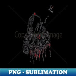 space horror spacesuit - retro png sublimation digital download - transform your sublimation creations