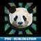 FH-20231114-19774_Striking Panda bear on Neon Atomic patterned sun rays 7258.jpg