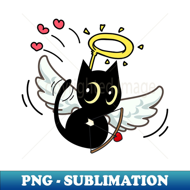 FM-20231114-5436_Cupid Black cat Shooting Love Arrows on valentines day 9610.jpg