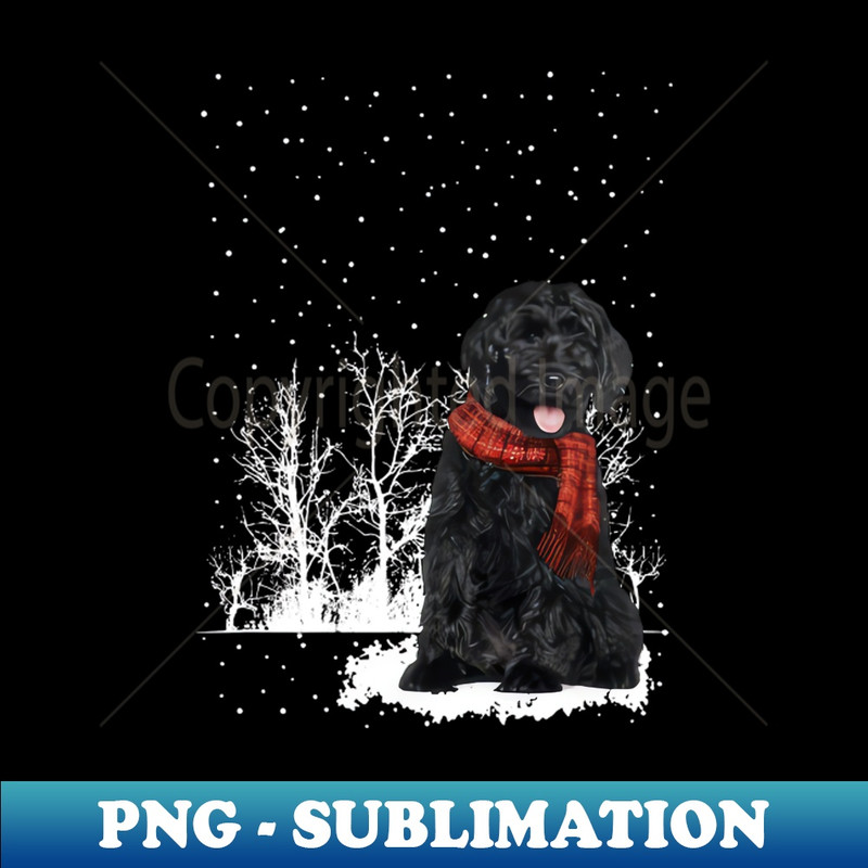 GC-20231114-4485_Christmas Labradoodles With Scarf In Winter Forest 8510.jpg