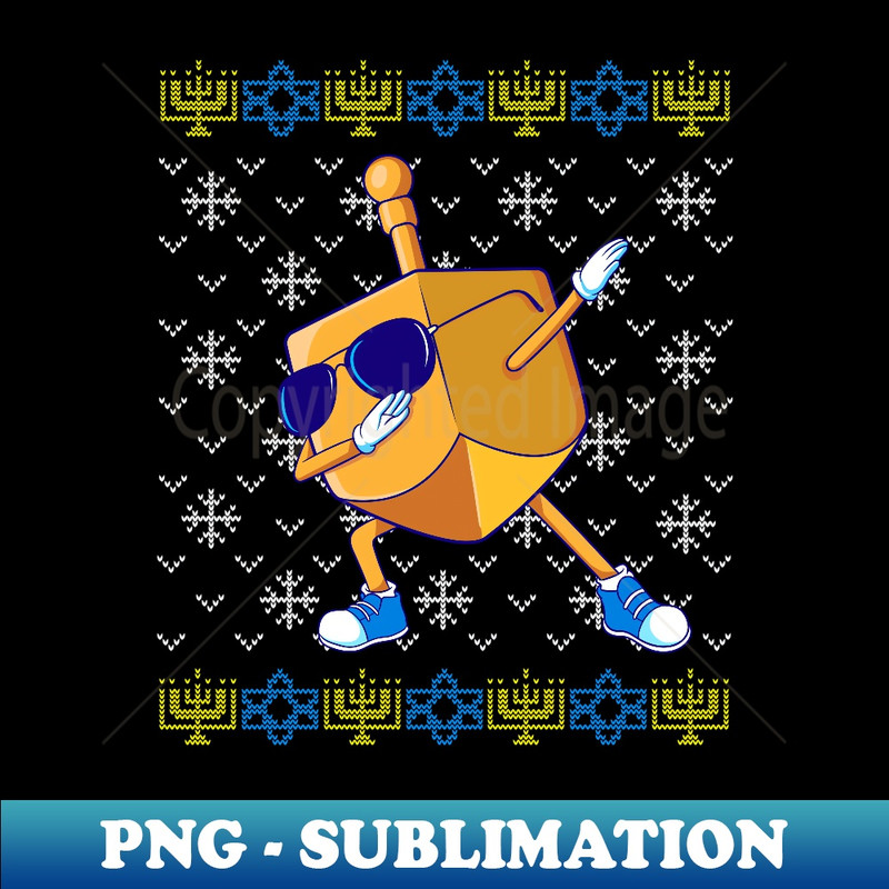 GC-20231114-5978_Dabbing Dreidel Ugly Hanukkah Sweater Xmas Chanukah Gift Long Sleeve.jpg