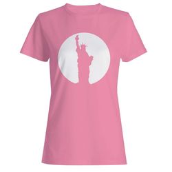 new york city circle statue of liberty woman&8217s t-shirt