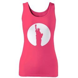 new york city circle statue of liberty woman&8217s tank top