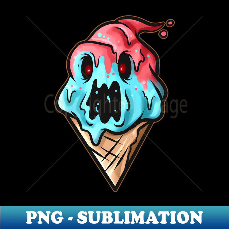 GN-20231114-18430_Scary Monster Zombie Demon Soft Ice Cream Cone Halloween 5973.jpg