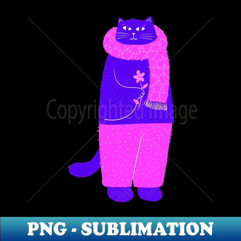 HJ-20231114-5827_Cute purple cat with pink scarf and flower 1366.jpg