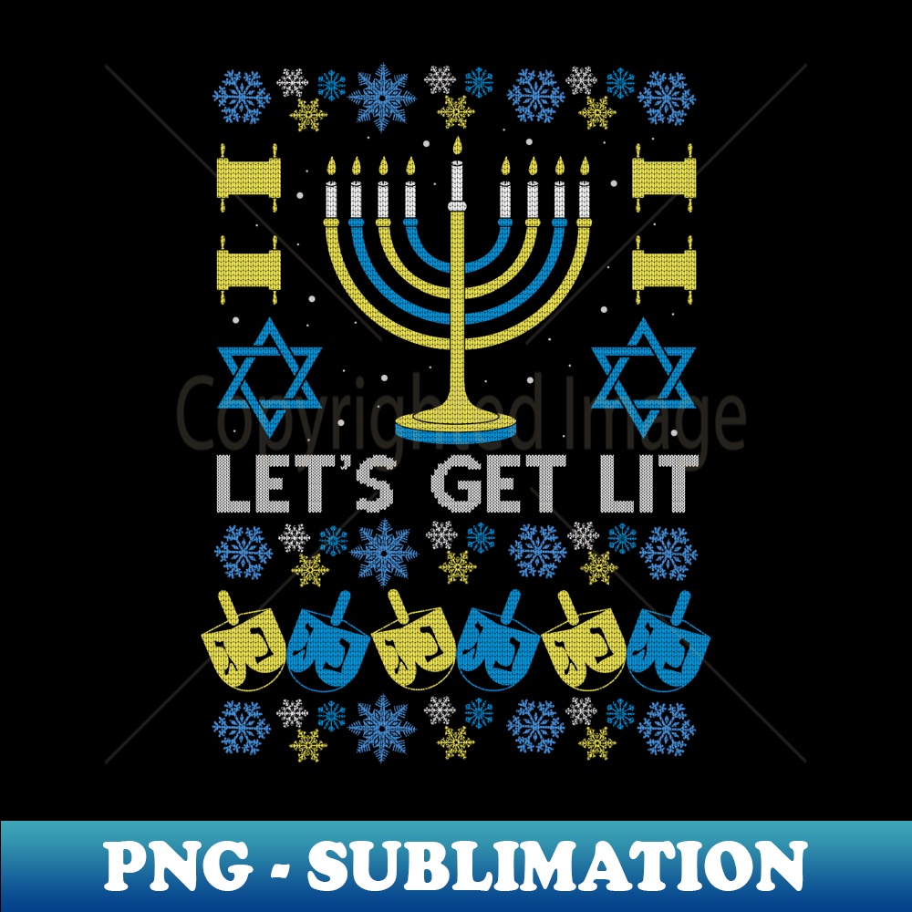 HV-20231114-9843_Hanukkah Sweater Women Lets Get Lit Menorah Chanukah Jewish Long Sleeve.jpg