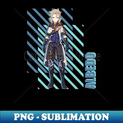 genshin impact albedo - special edition sublimation png file - unleash your inner rebellion