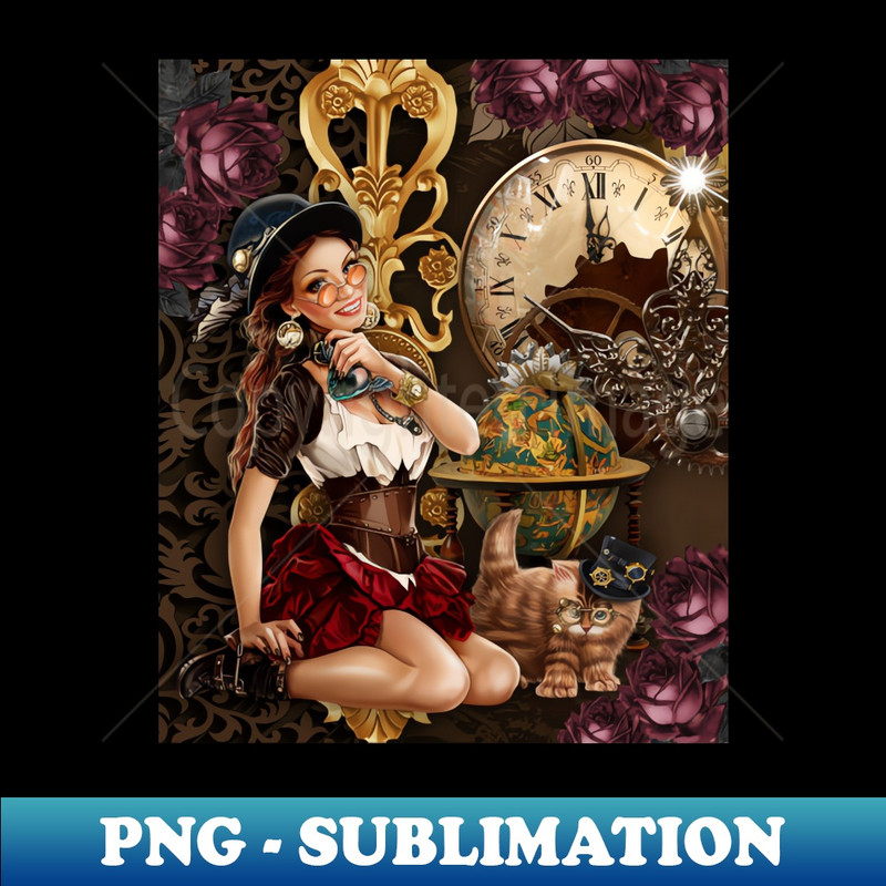 JB-20231114-19666_Steampunk Girl Kitten and Clock 5790.jpg
