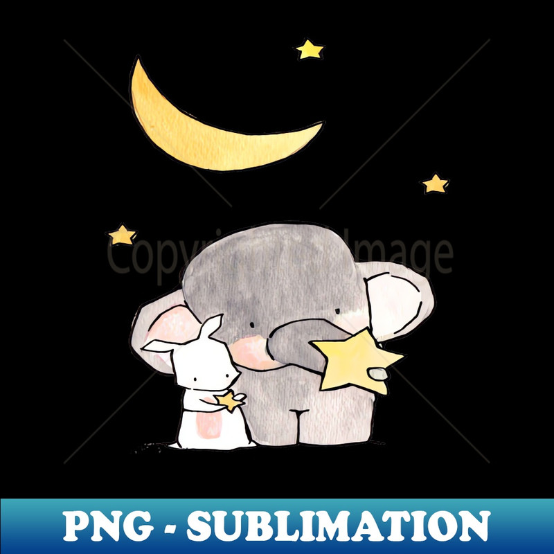 JJ-20231114-607_A Rabbit  The Baby Elephant Playing With Fallen Star 5832.jpg