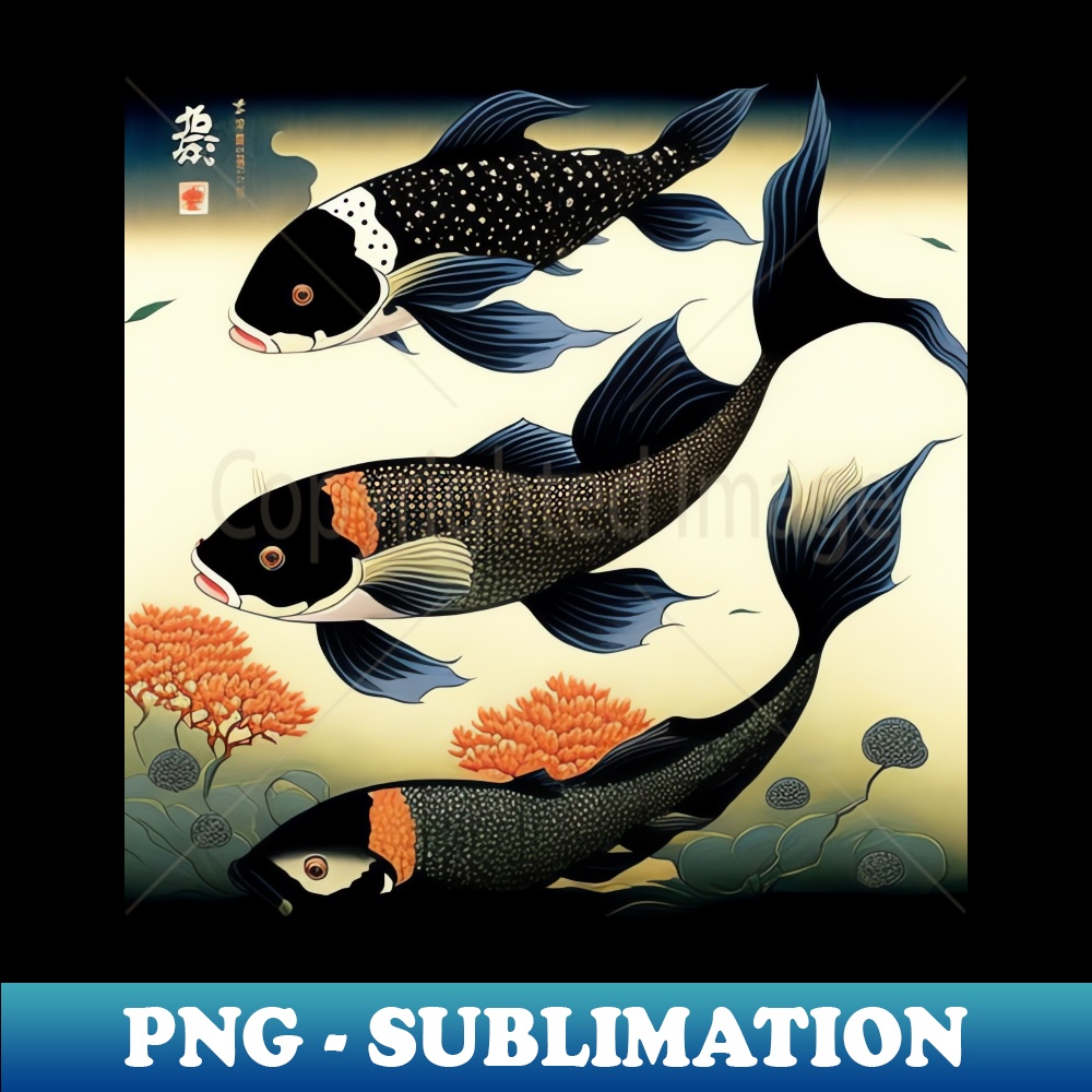 JP-20231114-2846_Black Koi Fish in Pond Embracing the Spirit of Endurance 3365.jpg