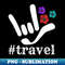 JS-20231114-10180_Hashtag travel with I LOVE YOU sign plus flowers ASL Sign Language Design 3461.jpg