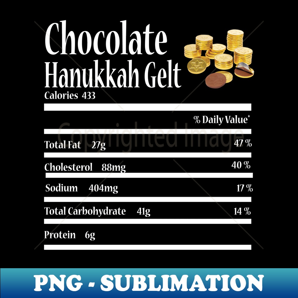 KC-20231114-8369_Funny Chocolate Hanukkah Gelt Nutrition Fact Jewish Label Long Sleeve.jpg