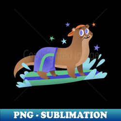 cute kawaii sea otters - creative sublimation png download - perfect for personalization