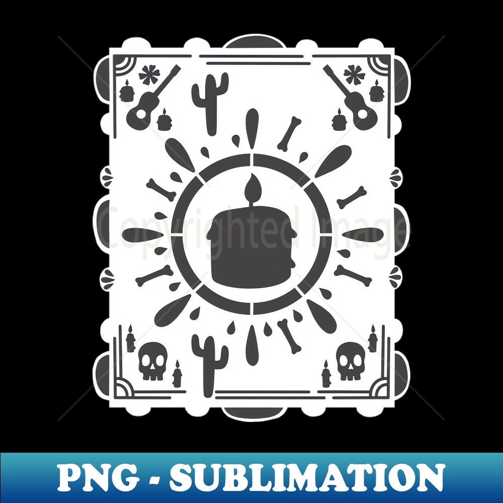 LE-20231114-6378_Dia De Los Muertos- black candle- white Papel Picado - Black Cactus 4515.jpg