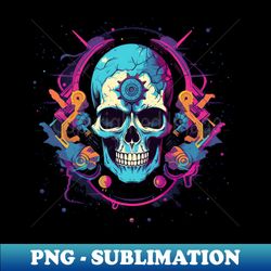 cyberpunk sci-fi skull - exclusive sublimation digital file - create with confidence