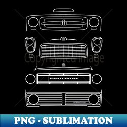 international harvester ih travelall classic truck evolution 1958-1975 white outlines - modern sublimation png file - unlock vibrant sublimation designs