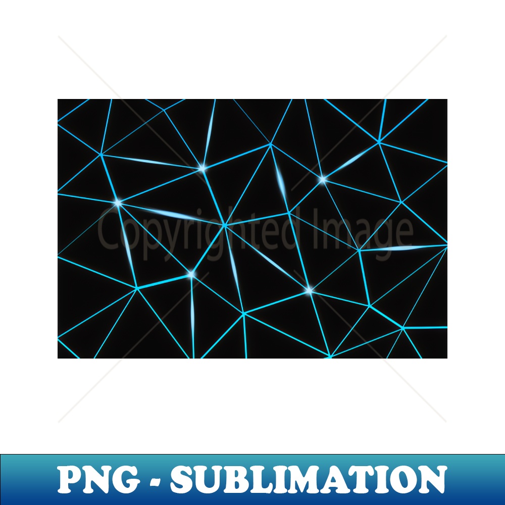 NP-20231114-8889_Geometric black triangles blue lines Cyan bright shiny Elegant mesh pattern cool light shining modern blue abstract galactic futuristic 3847.jp