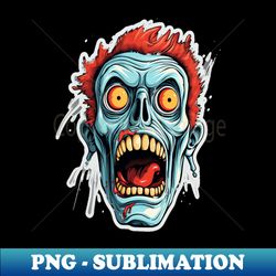 zombie halloween - shocked - exclusive sublimation digital file - vibrant and eye-catching typography