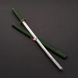 Swords from Damascus, Hand-forged swords, long swords, handmade swords, and handmade Tensa zangetsu anime Katana sword