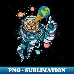 cat in space - funny spacesuit  cat graphic - trendy sublimation digital download - unlock vibrant sublimation designs