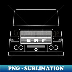 erf a series classic truck outline graphic white - png sublimation digital download - unleash your creativity