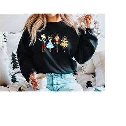 nutcracker ballet christmas sweatshirt, sugar plum fairy crewneck sweater, gift for teacher holiday sweater, cozy vintag