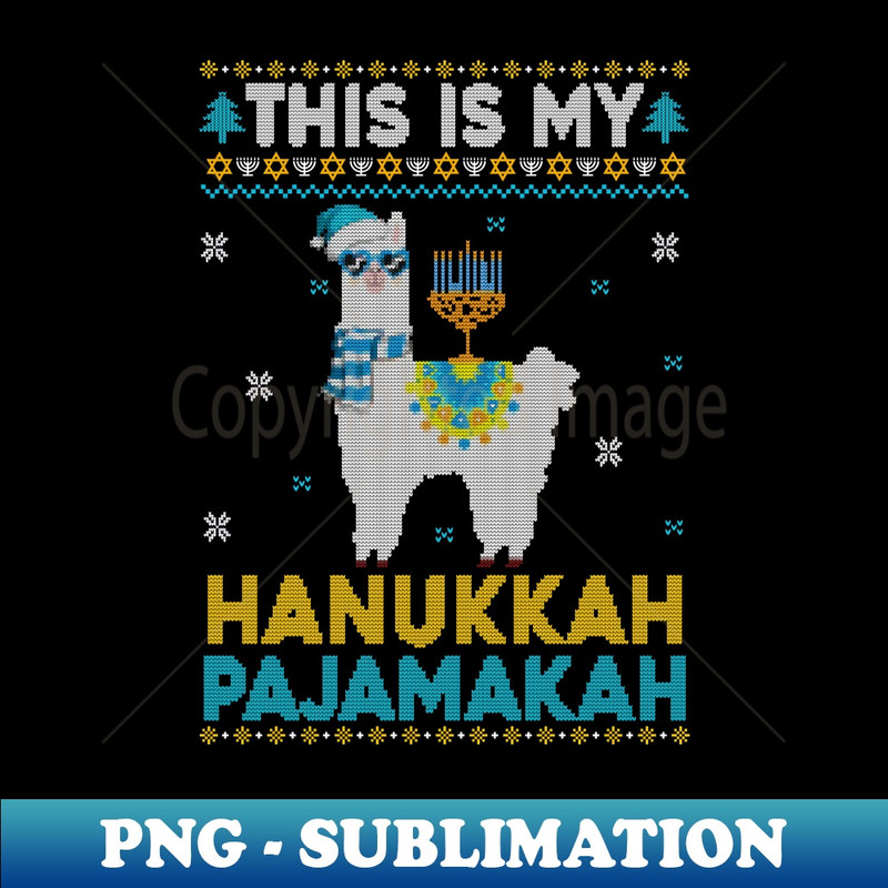 PE-20231114-20990_This is My Pajamakah Shirt Llama Hanukkah Pajama Ugly Gift Long Sleeve.jpg